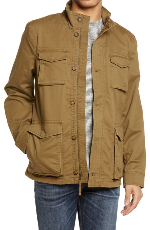 Camel Brown Jacket ZipUp Field Camel Jacket Mens