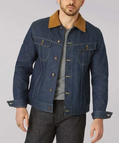 Stylish Blue Jacket Lee Storm Rider Denim