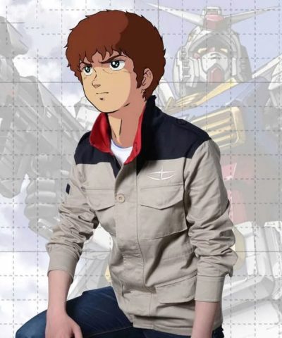 Grey Cotton Jacket Londo Bell The Gundam