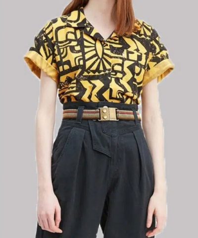 Yellow and Black Aztec Shirt Stranger Things Season 3