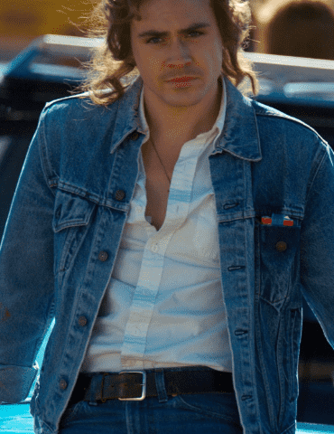 Dacre Montgomery Stranger Things Billy Hargrove Blue Denim Jacket