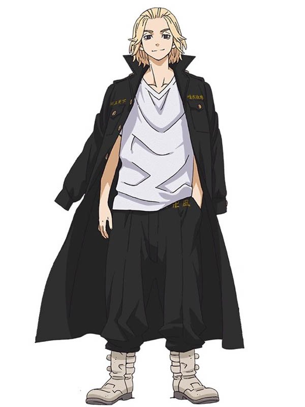 Anime Series Tokyo Revengers Manji Gang Coat Black