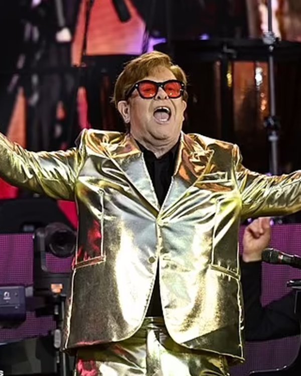 Glastonbury 2023 Elton John Blazer Golden