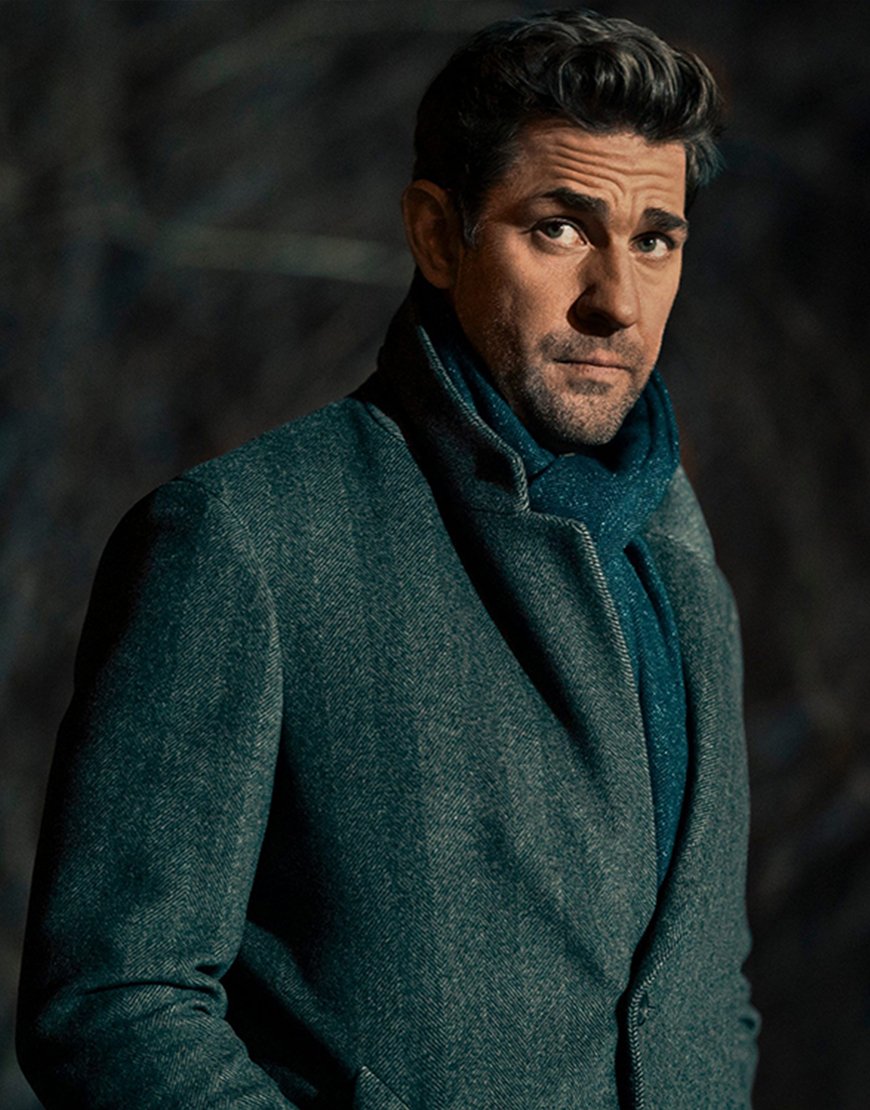 John Krasinski Tom Clancy’s Jack Ryan Wool Coat Trench