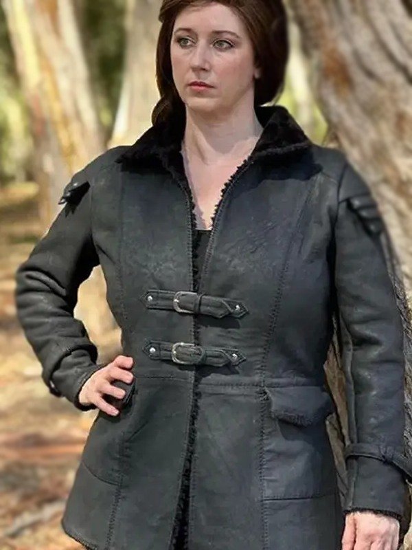 Gemma Arterton Hansel & Gretel Witch Hunters Black Leather Jacket